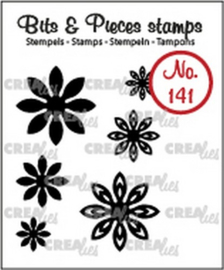 Crealies Clearstamp Bits & Pieces 6x Mini Bloemen 18 CLBP141 max. 20 mm