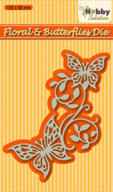 Hobby solutions Die Cut Floral & butterflies HSDJ003