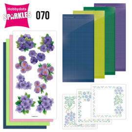 Sparkles Set 70 - Jeanine's Art - Purple Flowers SPDO070