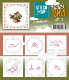 Stitch & Do - Cards only - 4k - Set 19 COSTDO10019