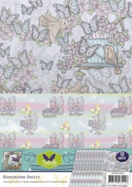 Background sheets - Yvonne Creations - Butterfly Collection SETBGS10005