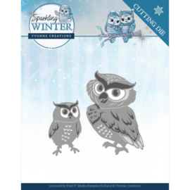 Dies - Yvonne Creations - Sparkling Winter - Winter Owls YCD10192