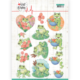 3D Cutting sheet - Jeanine's Art - Well Wishes - Frogs CD11459