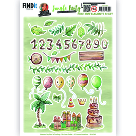 Push Out - Yvonne Creations - Jungle Party - Small Elements - A SB10741
