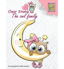 Nellie snellen clear stamp The owl family CSO012