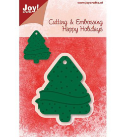 Joy crafts Snij- en embossingmal kerstboom 6002/2015