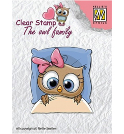 Nellie clear stamp The owl family CSO001