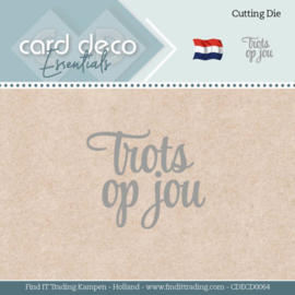 Card Deco Essentials - Dies - Trots op jou CDECD0064