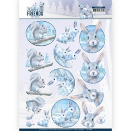 3D Knipvel - Amy Design - Winter Friends - Arctic Friends CD11405