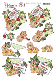 3D Cutting Sheet - Yvon's Art - Christmas Mail CD11699