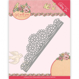 Die - Yvonne Creations - Get Well Soon - Flower border YCD10102