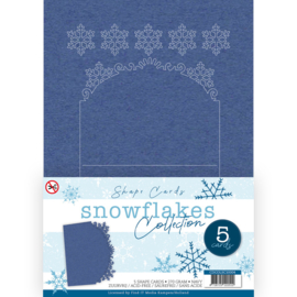 Card Deco Snowflake Collection - Shape Card Navy CDCOLSC10004