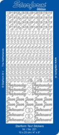 Staform 221 Stickers Text NL: Verjaardag/ cijfers goud