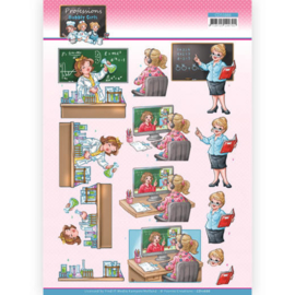 3D Cutting Sheet - Yvonne Creations - Bubbly Girls Professions - Teacher CD11666