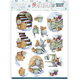 3D Push Out - Jeanine's Art - Winter Charme - Stairs SB10602