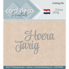 Card Deco Essentials - Cutting Dies - Hoera Jarig CDECD0045
