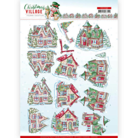3D cutting sheet - Yvonne Creations - Christmas Village - Christmas Houses CD11540