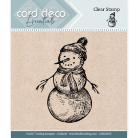 Card Deco Essentials - Clear Stamps - Snowman CDECS075