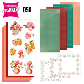 Sparkles Set 50 -  Jeanine's Art - Orange Flowers SPDO050