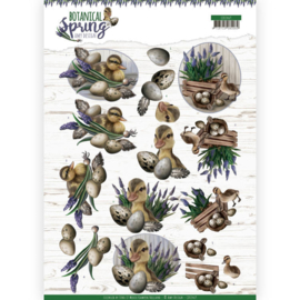 3D cutting sheet - Amy Design - Botanical Spring - Happy Ducks CD11469