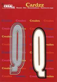 Crealies Cardzz letters letter Q CLCZ417 max. 13 cm