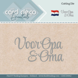 Card Deco Essentials - Dies - Voor Opa & Oma CDECD0062