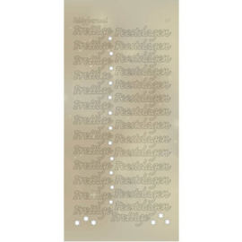 Hobbydots Sticker - Pearl  - Prettige Feestdagen Gold STDPPF1