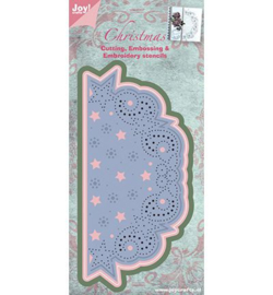 Joy Snij- embossing- borduurmal kerst 6002/2023