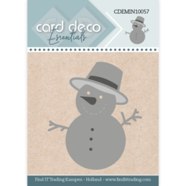 Card Deco Essentials - Mini Dies - 57 - Snowman CDEMIN10057