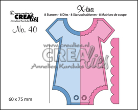 Crealies X-tra no. 40 onesie middle CLX-tra40