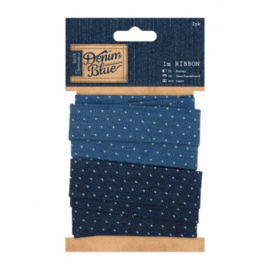 1m Ribbon (2pk) - Denim Spot PMA 367172