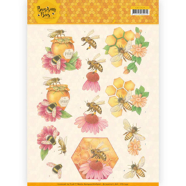 3D knipvel - Jeanines Art - Buzzing Bees - Honey Bees CD11339