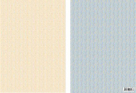Nellie‘s Choice 2-zijdige achtergr.vellen x-mas lines beige/blauw A4 - NEVA095