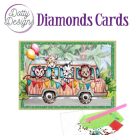 Dotty Designs Diamond Cards - Jungle Bus DDDC1174