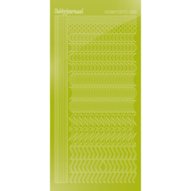 Hobbydots sticker 20 - Mirror Leaf Green STDM20N