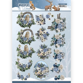 3D Cutting Sheet - Amy Design - Whispers of Winter - Flower Arrangement CD11860