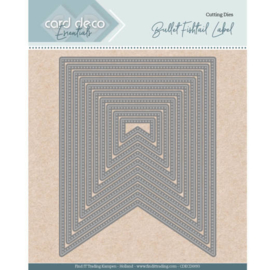 Card Deco Essentials - Nesting Dies - Bullet fishtail label CDECD0093