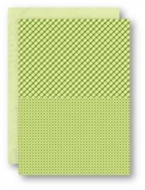 Doublesided background sheets A4 green squares NEVA027