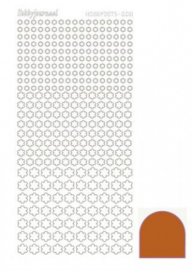 Hobby dots sticker mirror Copper 008 STDM08B