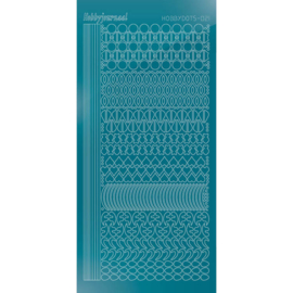 Hobbydots sticker - Mirror - Turquoise 021 STDM21D