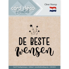 Card Deco Essentials - Clear Stamps - De Beste Wensen CDECS013
