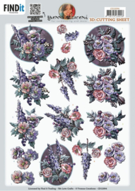 Monkshood 3D Cutting Sheet, Yvonne Creations CD12094