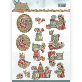 3D Cutting Sheet - Yvonne Creations - A Gift for Christmas - Christmas Cake cd11852
