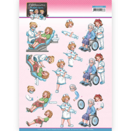 3D Cutting Sheet - Yvonne Creations - Bubbly Girls Professions - Nurse CD11664