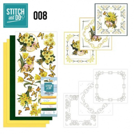 Stitch & Do 8 - Gele bloemen