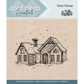 Card Deco Essentials - Clear Stamps - Snow House CDECS072