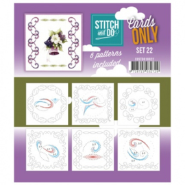 Stitch & Do - Cards only - 4k -  Set 22 COSTDO10022