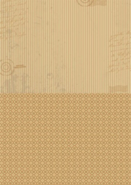 Doublesided background sheets A4 brown stripes NEVA004