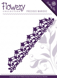 Die - Precious Marieke - Flowery - Fleur-de-Lis border PM10061