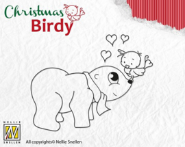 Stempel Christmas Birdie BC003 I love you